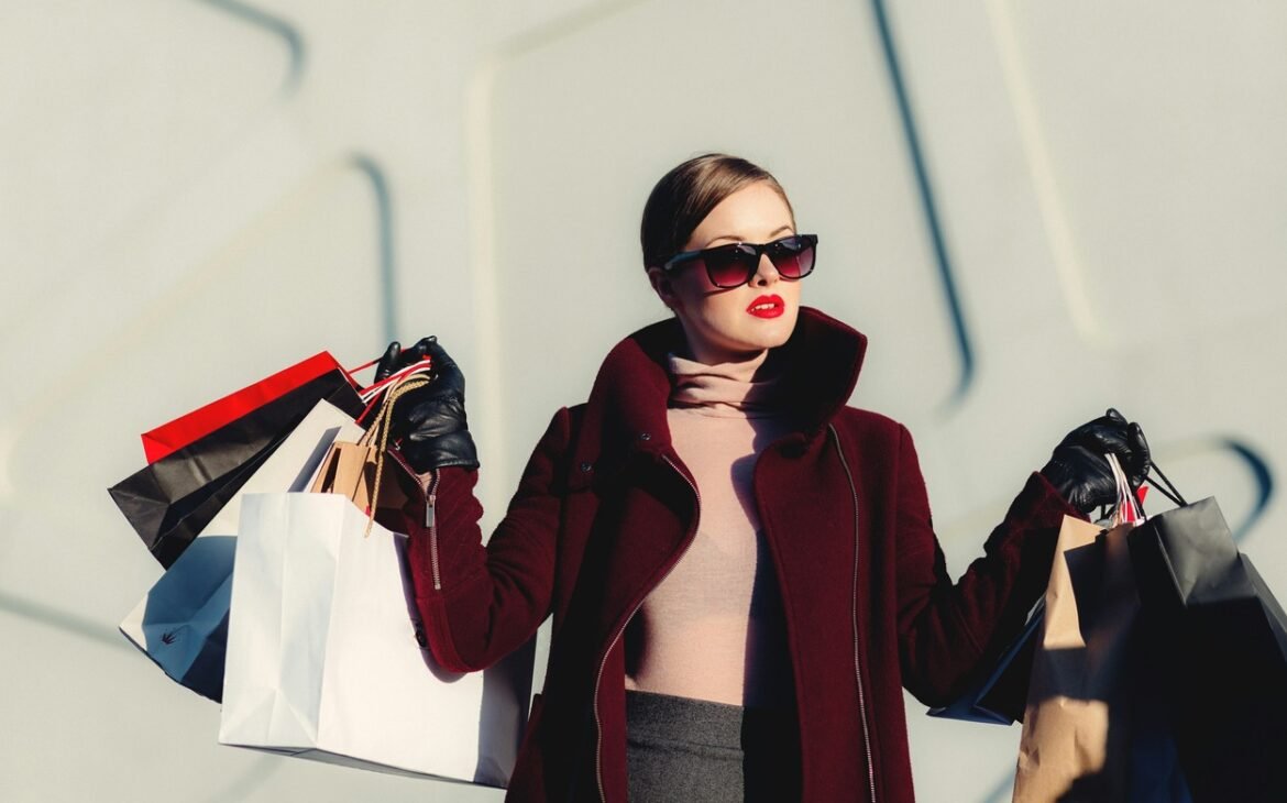 Girl with shopping bags!